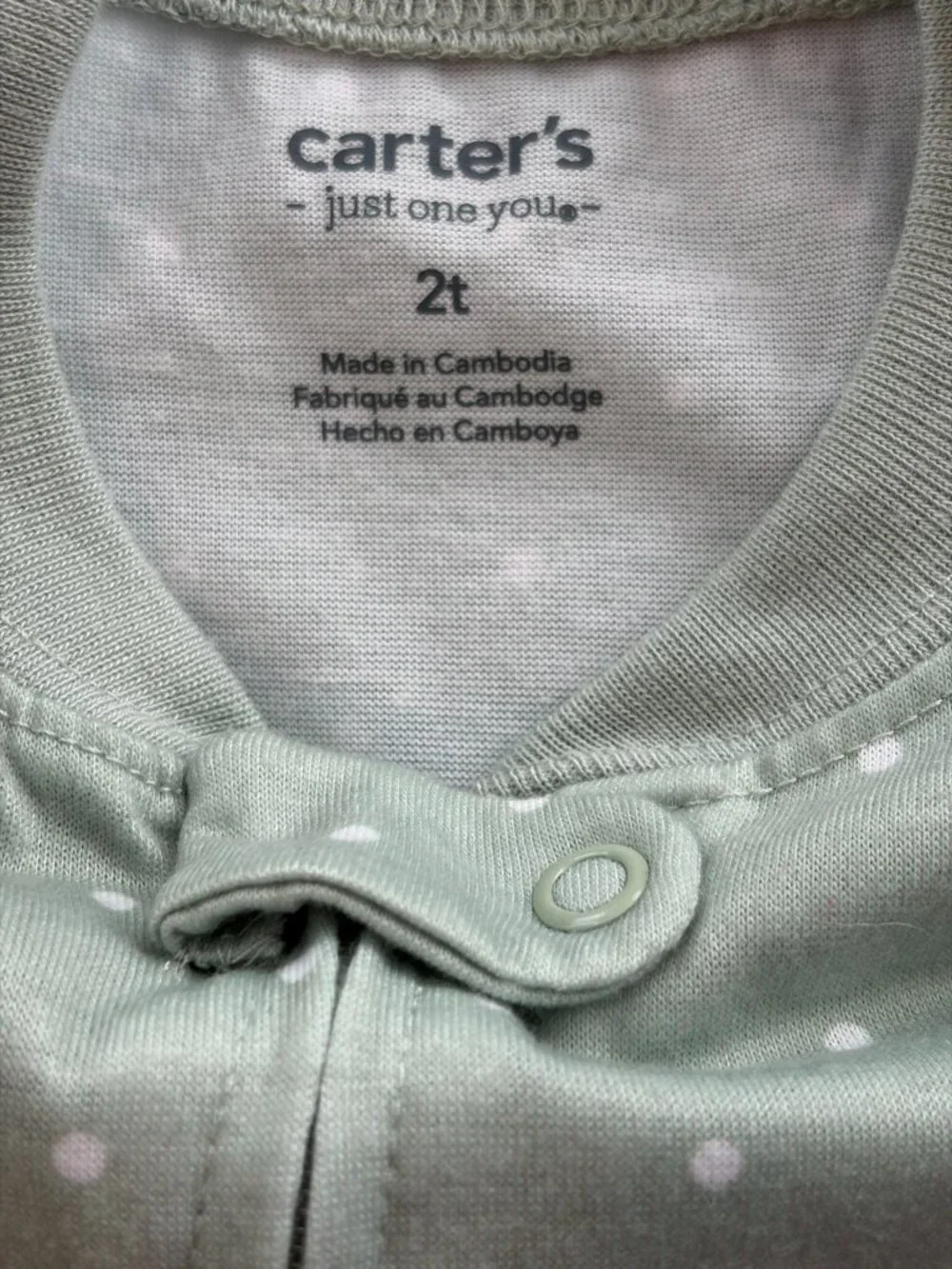 Carter's 2T Footed Pajamas Set of 2 Zip Sleepers Gripper Feet Long Sleeve